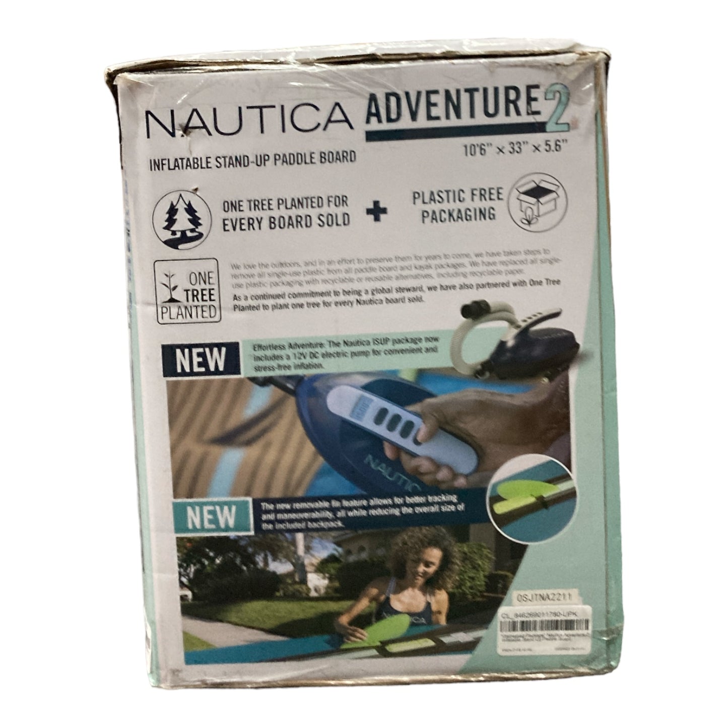 *Distressed Package* Nautica Adventure 2 Inflatable Stand Up Paddle Board