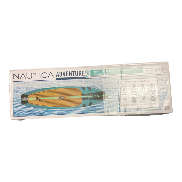 Nautica Adventure 2 Inflatable Stand Up Paddle Board, 10'6" x 33", 325lbs Cap