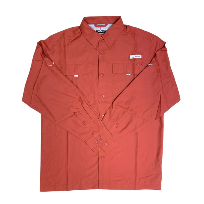 Habit Men's UPF 40+ UV Protection Blue Springs Long-Sleeve River Fishing Shirt