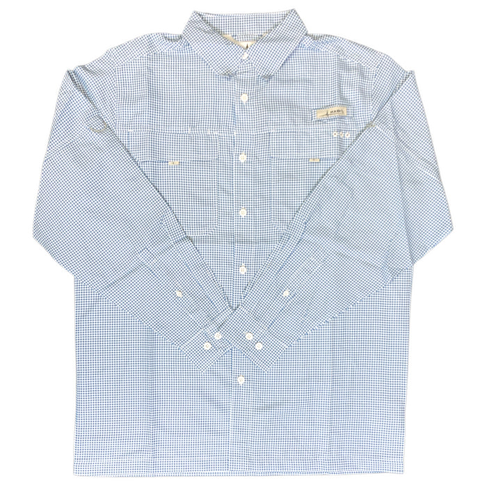 Habit Men's UPF 40+ UV Protection Blue Springs Long-Sleeve River Fishing Shirt