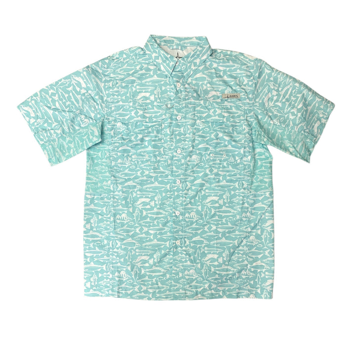 Habit Men's UPF 40+ UV Protection Short Sleeve Fishing Shirt