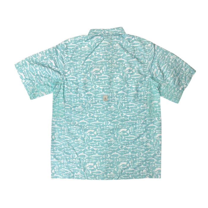 Habit Men's UPF 40+ UV Protection Short Sleeve Fishing Shirt