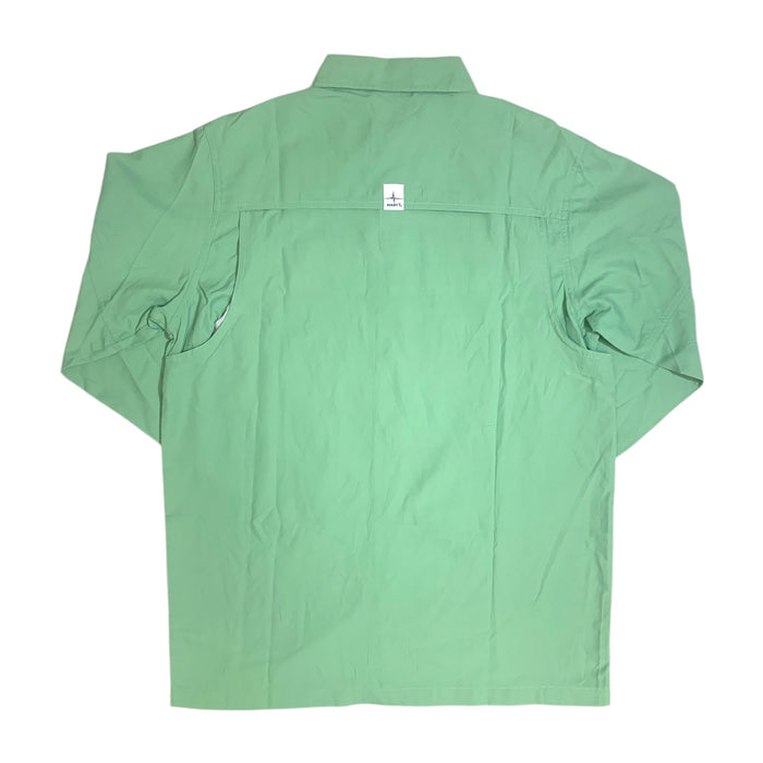 Habit Men's Long Sleeve Blue Springs 40+ UPF Quick Dry Shirt, TS10480