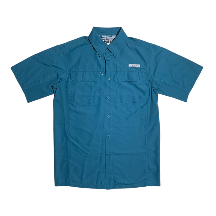 Habit Men's UPF 40+ UV Protection Short Sleeve Fishing Shirt