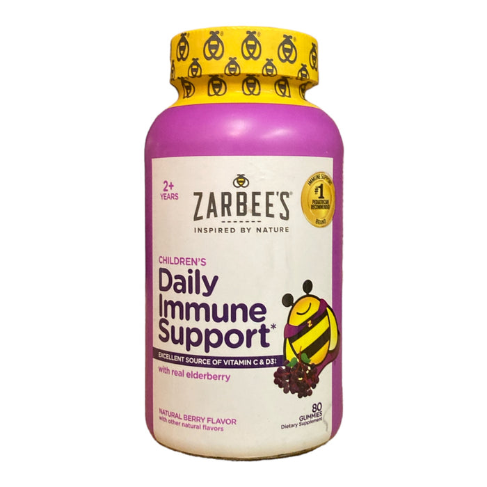 Zarbee's Children's Elderberry Immune Support with Vitamin C & Zinc (80 Ct)