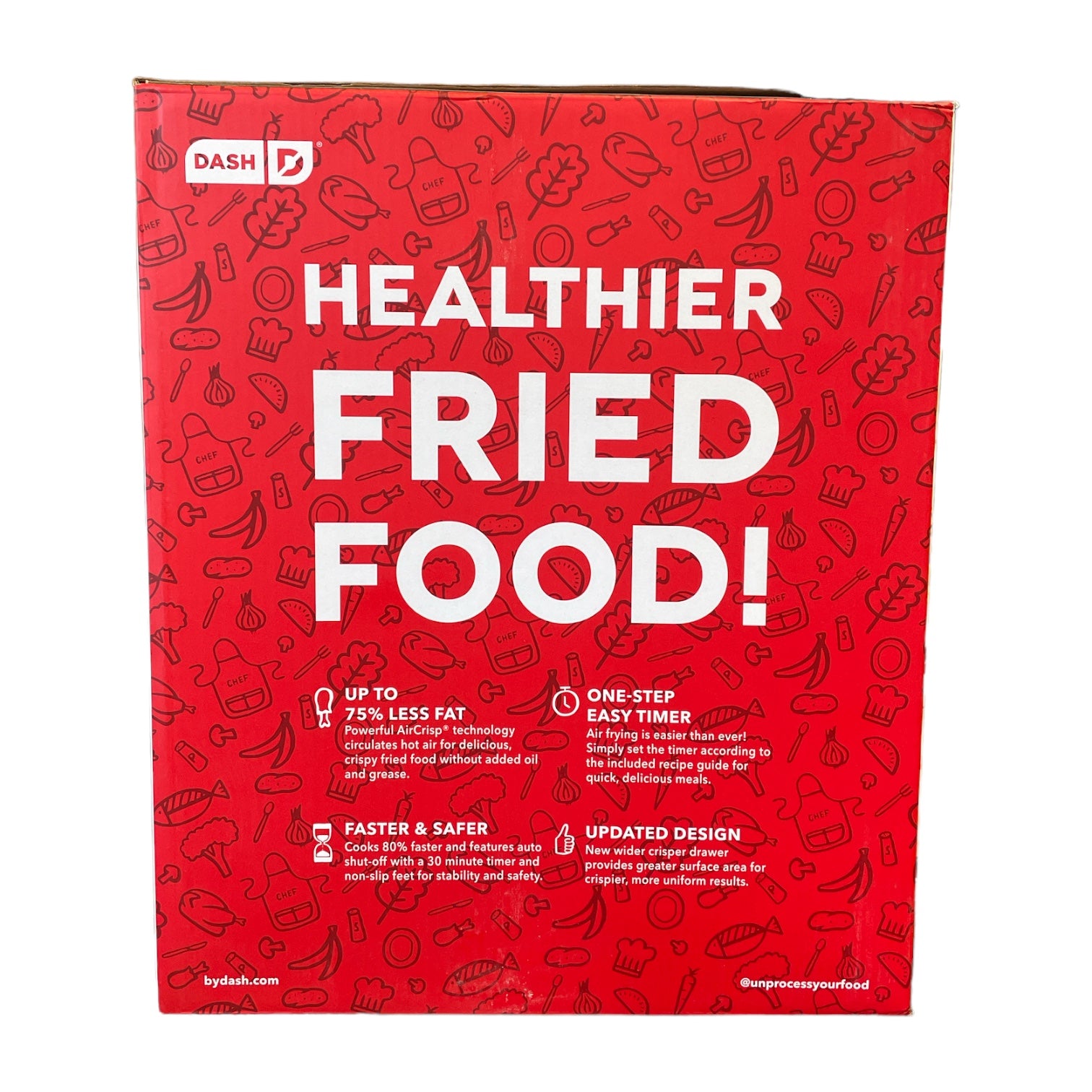 Dash TastiCrisp Express Air Fryer, 2.6 Quart with Recipe Guide, Aqua