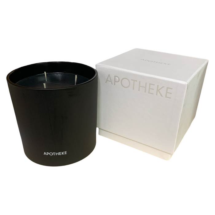 Apotheke 32oz. 3-Wick Premium Soy-Wax Blend Scented Candle, Assorted Scents (Charcoal)
