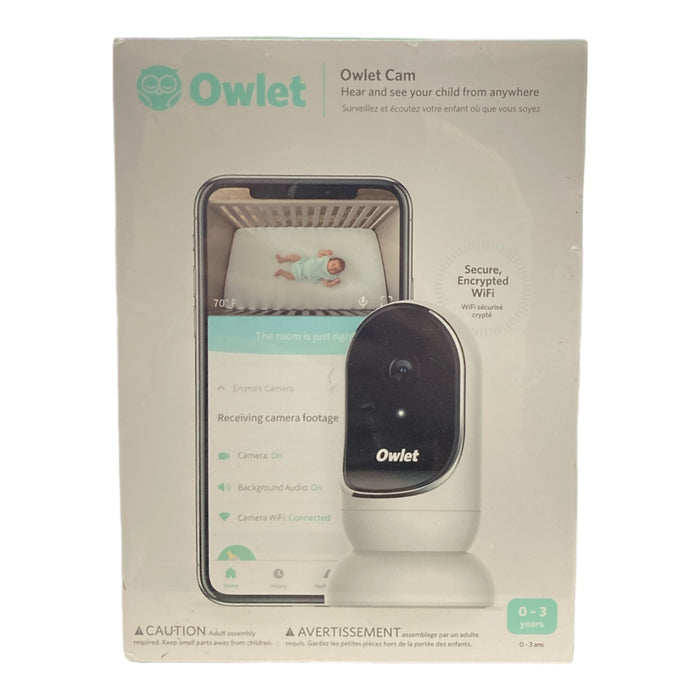 Owlet Cam - Smart Portable Video Baby Monitor - HD Video Camera Encrypted WiFi