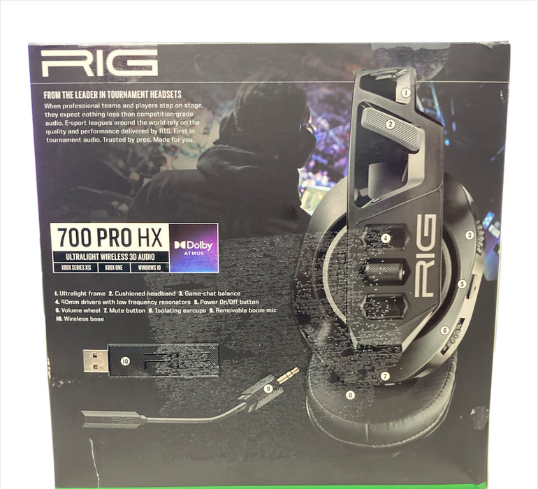 RIG 700 PRO HX Wireless Headset with Dolby Atmos for Xbox Series X