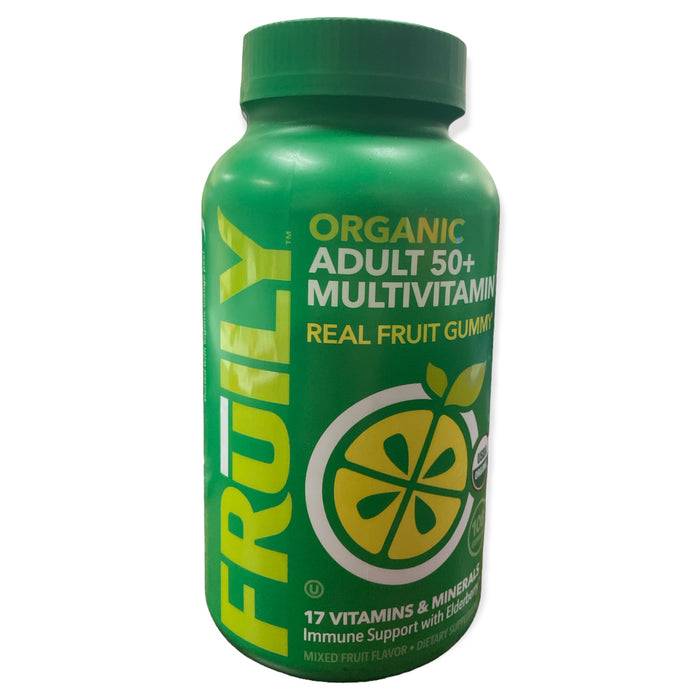 Fruily Organic Adult 50+ Multivitamin Real Fruit Gummy (108 Count)
