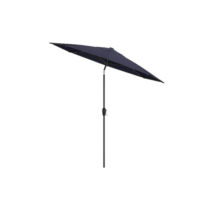 Above 10-Foot Solar LED Market Umbrella, Auto-Tilt, 24 Embedded Solar LED Lights