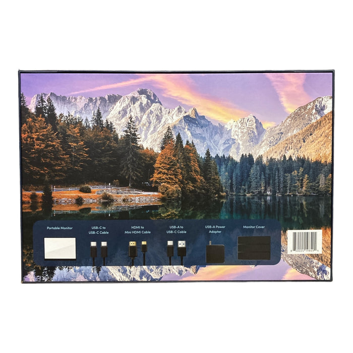 Lifelong G70 15.6" FHD 1080p Portable Monitor with USB-C and Mini HDMI