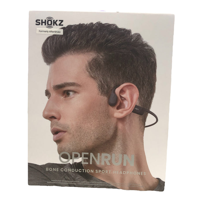 Shokz Open Run Wireless Bone Conduction Sport Headphones - Black