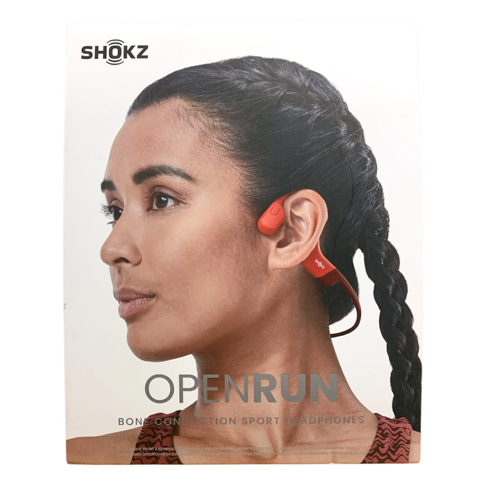 Shokz OpenRun Wireless Bone Conduction Sport Headphones, Red