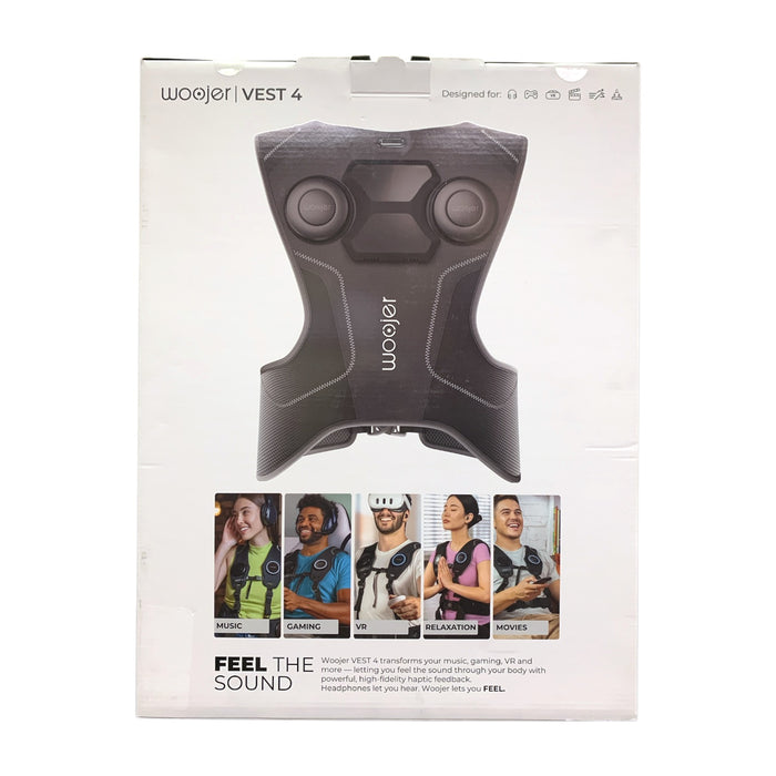 Woojer Vest 4 High-Fidelity Haptics for VR, Games, Music, Movies, and Wellness