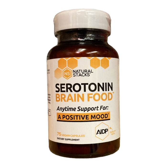 Natural Stacks Serotonin Positive Mood Capsules, 75 Count