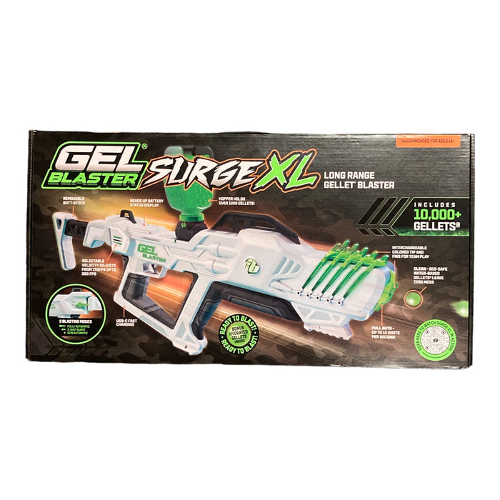 Gel Blaster Surge XL Long Range Gellet Blaster GBX001 with 10k Gellets