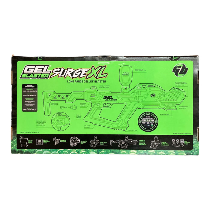 Gel Blaster Surge XL Long Range Gellet Blaster GBX001 with 10k Gellets