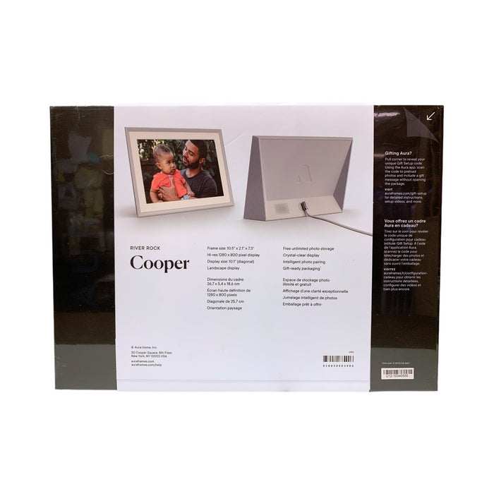 Aura Frames Cooper 10.5" Hi-Res Digital Picture Frame (River Rock - AFSC24-MAT)