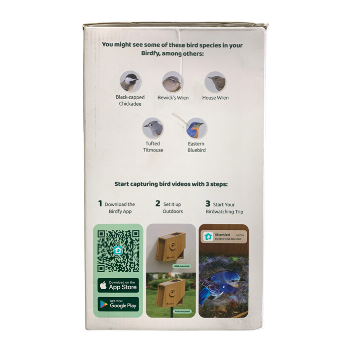 Birdfy Nest Polygon, Smart Birdhouse with Nesting Camera, NI-8311