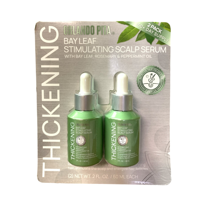 Orlando Pita Thickening Bay Leaf Stimulations Scalp Serum, 2 pack, 2 fl oz. each