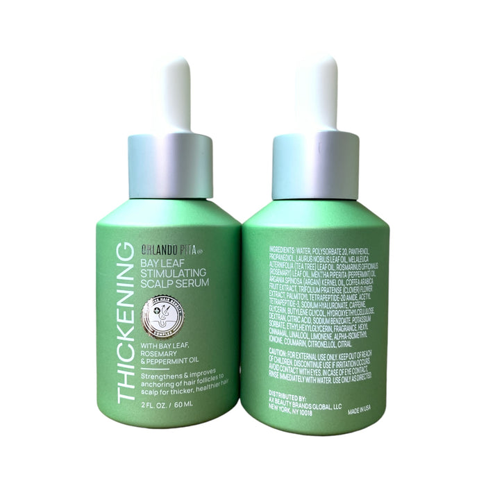 Orlando Pita Thickening Bay Leaf Stimulations Scalp Serum, 2 pack, 2 fl oz. each