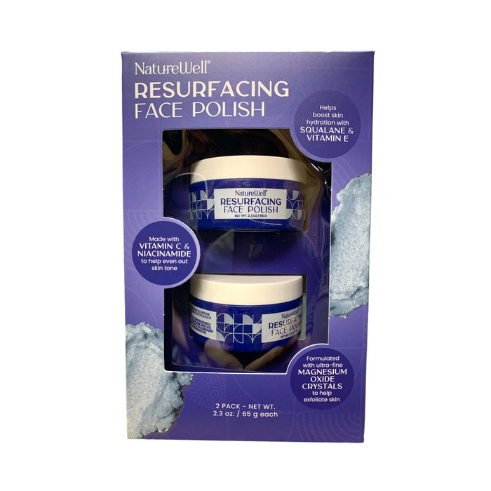 NatureWell Resurfacing Face Polish 2-Pack, 2.3oz - Perfect, Revitalize & Smooth