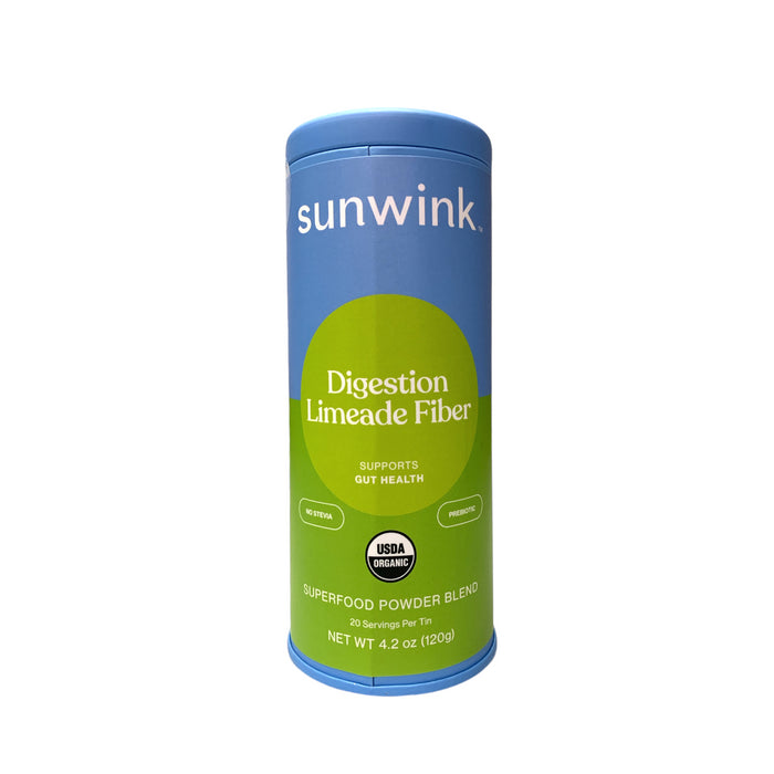 Sunwink Gut Health & Fiber Superfood Powder, Digestion Limeade Fiber, 4.2oz