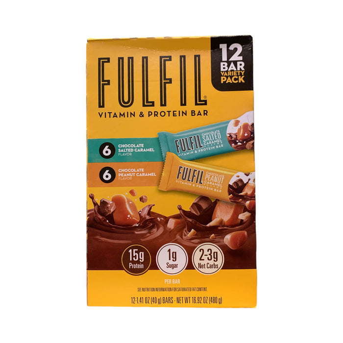 Fulfil Vitamin & Protein Bar-Chocolate Salted Caramel & Chocolate Peanut Caramel