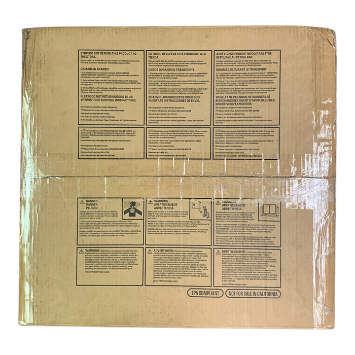 Westinghouse WPX2700 Gas Pressure Washer-2700 PSI, 2.3 GPM