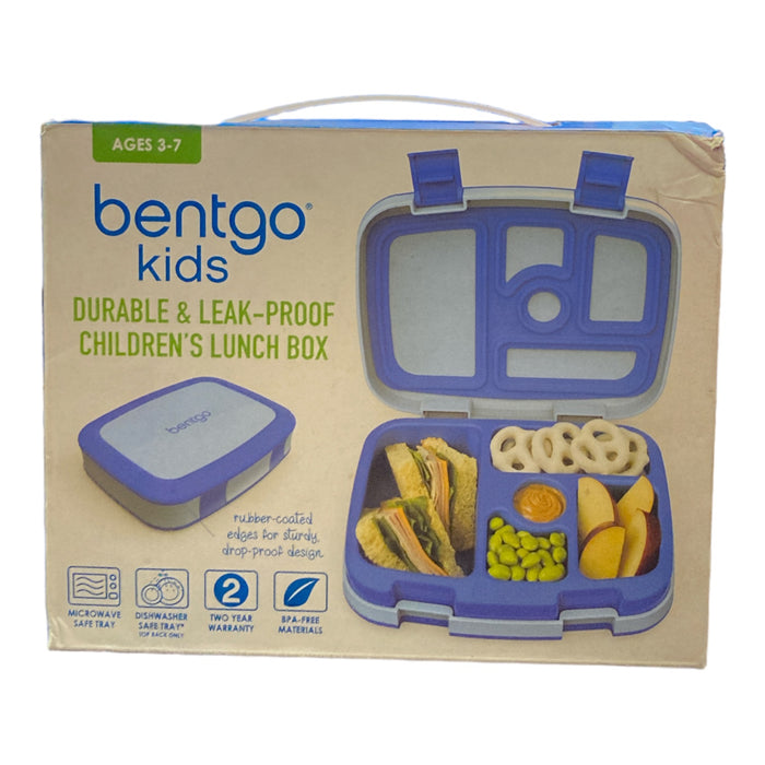 Bentgo Kids' Brights Leakproof, 5 Compartment Bento-Style Kids' Lunch Box (Blue)