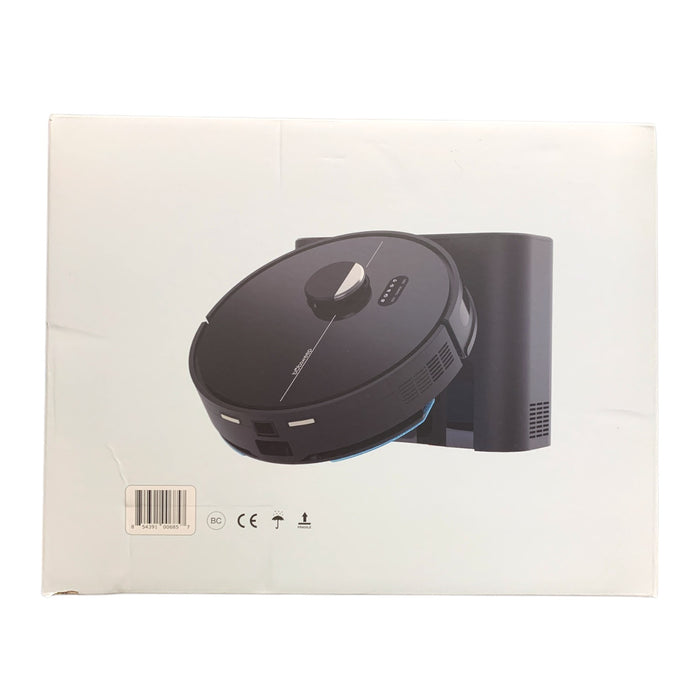 bObsweep - Dustin Wi-Fi Connected Self-Emptying Robot Vacuum and Mop - Black