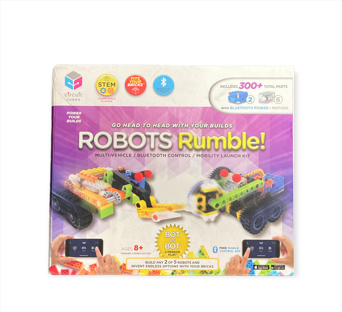 Robot Rumble Motor Circuit Cubes Robots Rumble Multi Vehicle Mobility Bluetooth Launch Ki ...