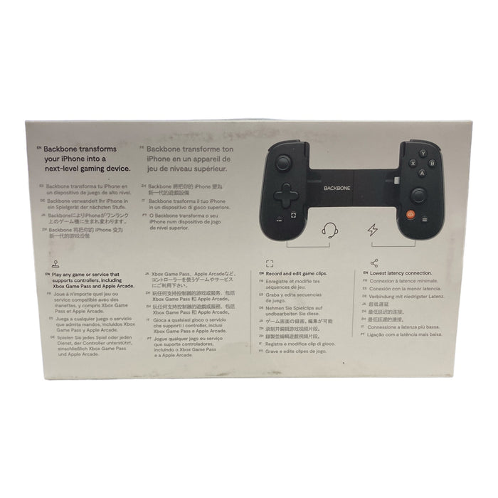 Backbone One Gaming Gamepad Controller for iPhone, Collapsible & Compact, Black