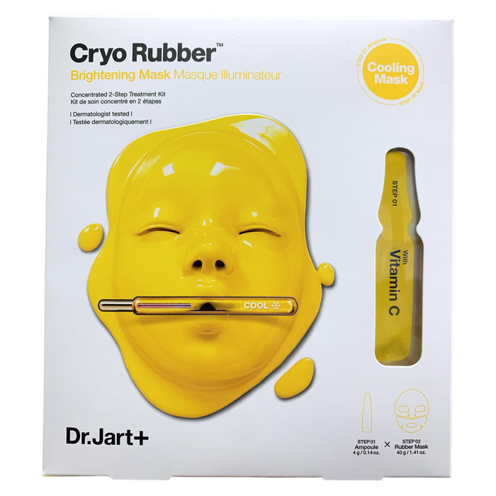 Dr. Jart+ Cryo Rubber Face Mask, Concentrated, Cryotherapy Treatment Kit, 2pk
