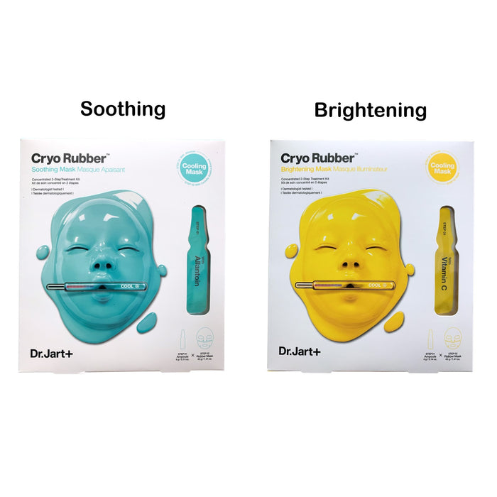 Dr. Jart+ Cryo Rubber Face Mask, Concentrated 2-Step Cryotherapy Treatment Kit