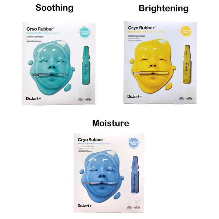 Dr. Jart+ Cryo Rubber Face Mask, Concentrated 2-Step Cryotherapy Treatment Kit