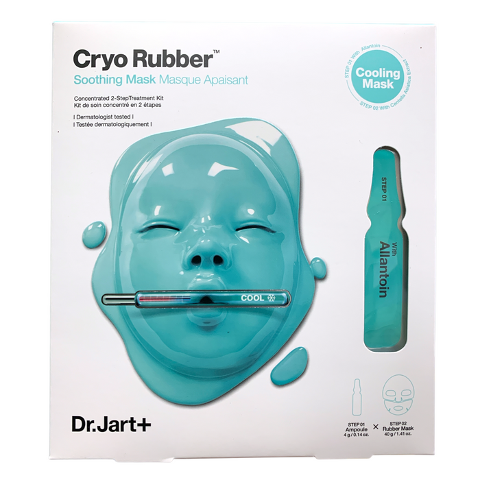 Dr. Jart+ Cryo Rubber Face Mask, Concentrated, Cryotherapy Treatment Kit, 2pk