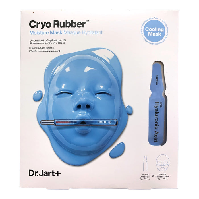 Dr. Jart+ Cryo Rubber Face Mask, Concentrated 2-Step Cryotherapy Treatment Kit