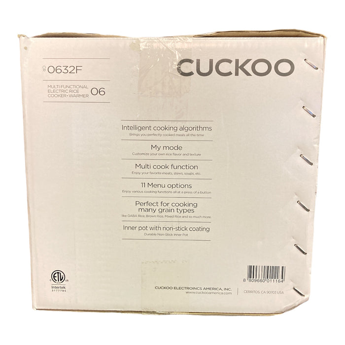 Cuckoo CR-0632F Multifunctional & Programmable Electric Rice Cooker