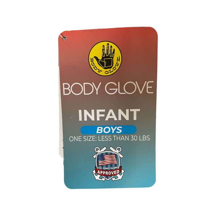 Body Glove Infant PFD Coast Guard Approved Life Jacket, Blue Abstract