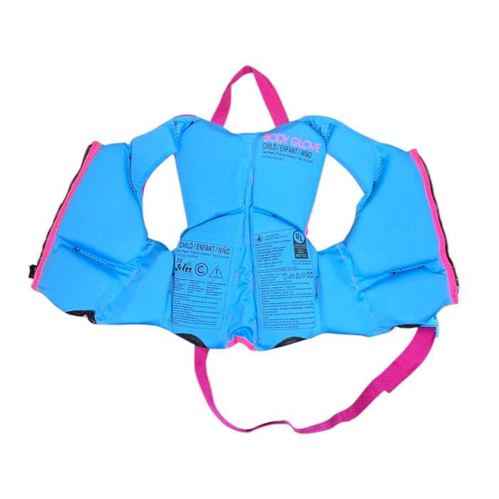 Body Glove Child PFD, U.S. Coast Guard-Approved, Youth, Girl's (One Size, 33-55 lbs)