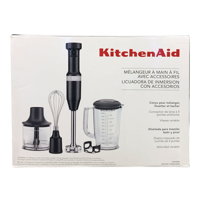 KitchenAid Corded Variable-Speed Hand Blender with Accessories, 6-Piece Set