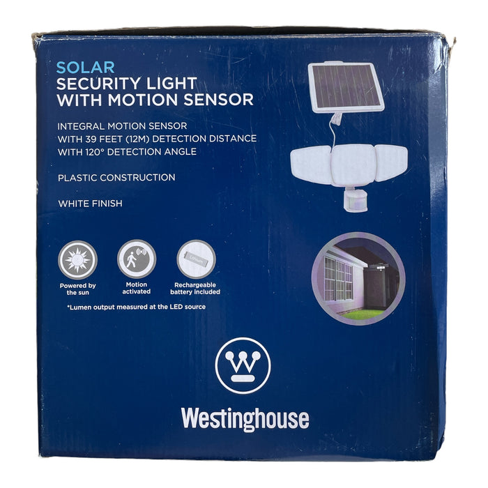 Westinghouse 2000 Lumen Solar Motion Activated Triple Head Security Light