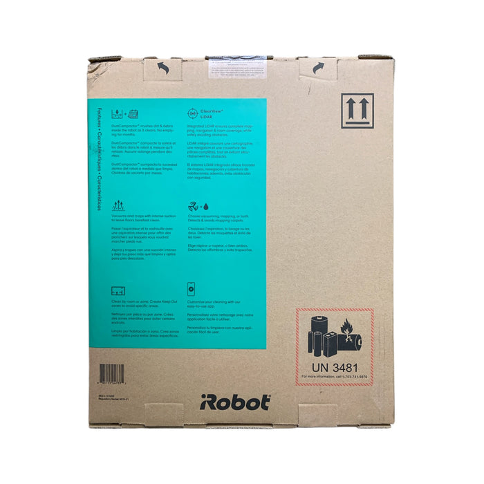 iRobot Roomba 208 DustCompactor Combo Robot Vaccum and Mop, White