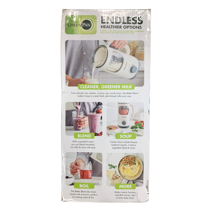 GreenPan Better Blend Soy, Nut & Oat Milk Maker Multipurpose Power Blend & Heat