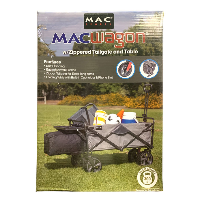 Mac Sports Classic MacWagon with Zippered Tailgate and Table