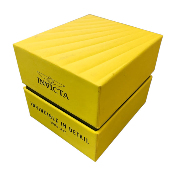 Invicta Men's 'Bolt' 52mm Quartz Watch, Stainless Steel, Black/Silver Bezel