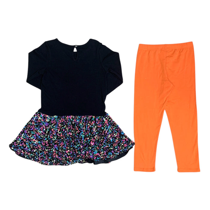 Counting Daisies Grils 2-Piece Haloween Tutu and Legging Set