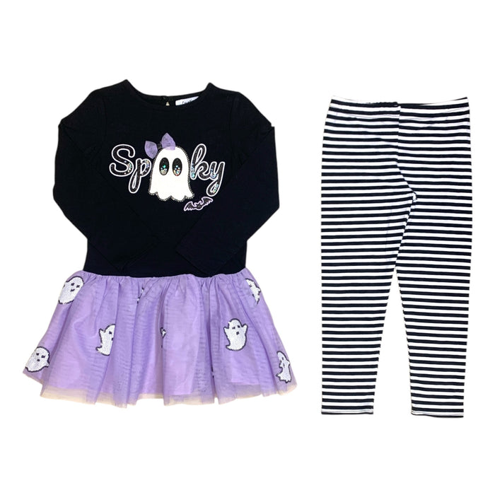 Counting Daisies Grils 2-Piece Haloween Tutu and Legging Set